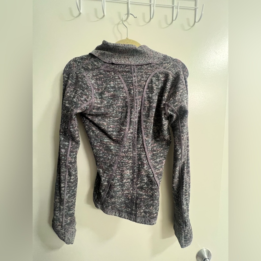 lululemon athletica | Women’s Multi-Color Heathered Gray Zip-Up Long Sleeve - Picture 15 of 15